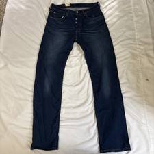 NEW Levi's 501 '93 Straight Men's Size 34x30 Dark Wash Button Fly Stretch Jeans