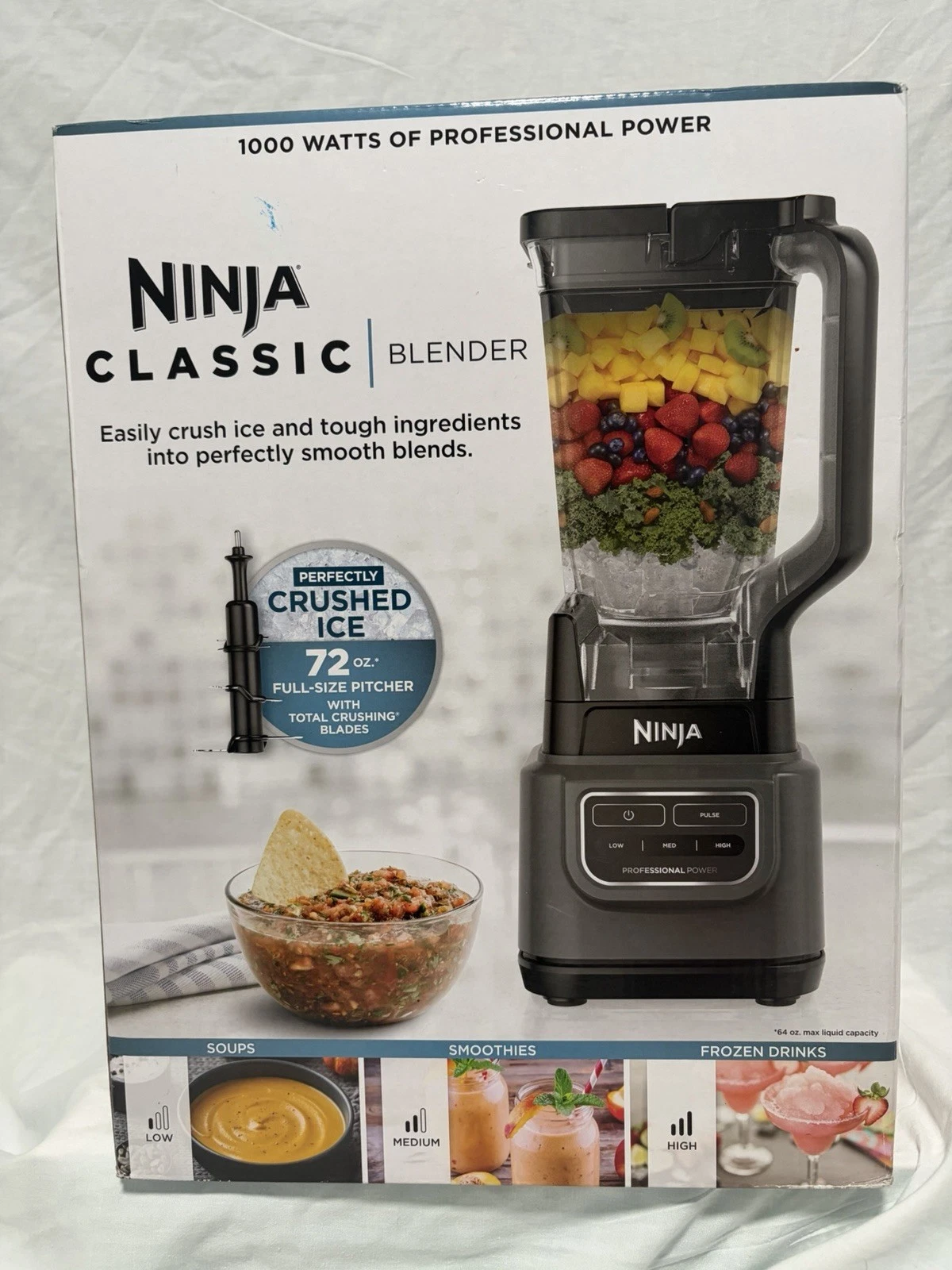 Ninja Classic Blender 1000W 72oz Professional Power Ice Crusher Black
Opens in a new window or tab