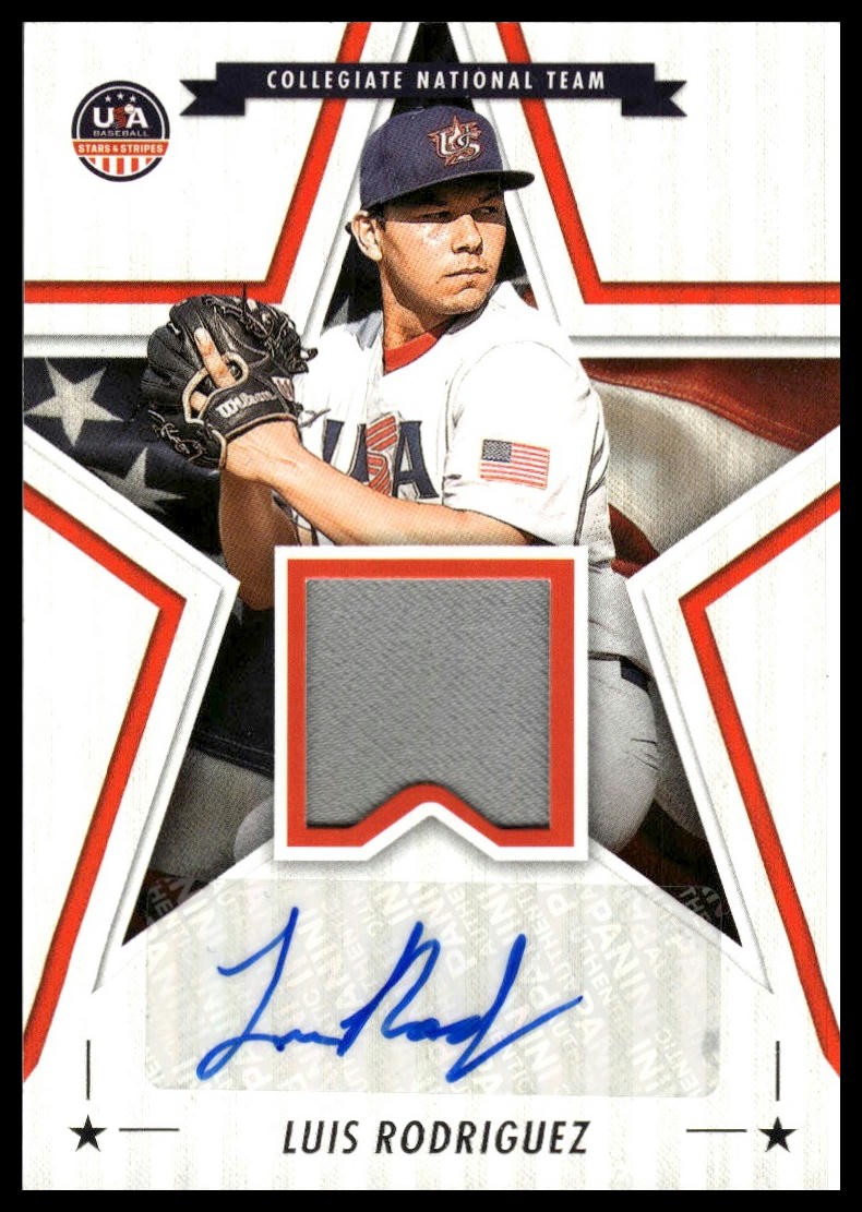 2025 Panini Stars & Stripes USA Baseball #SSM-LR Luis Rodriguez Auto