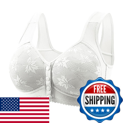 Amazon+haul+Store 2025 Ladies Bras for Older Women Front Closure Bra Full Covera