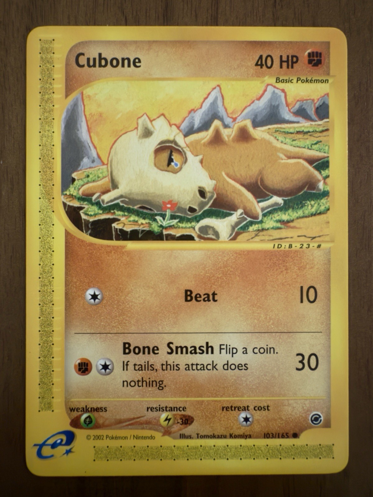 Pokemon Card - Cubone Expedition 103/165 Common NM