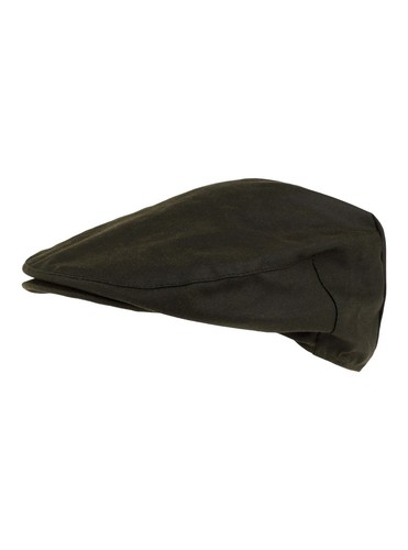 JACK PYKE Men's Green Cotton Waxed Flat Cap - Picture 1 of 6