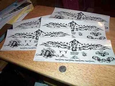 Captain Morgan 5 large sheets Temporary tattoos