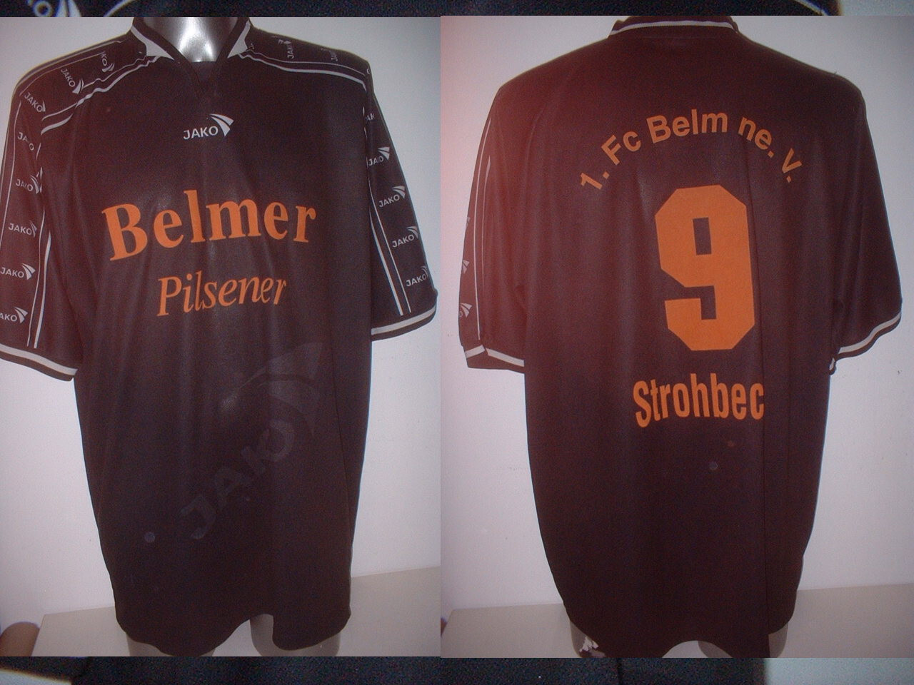 FC Belm Jako XL Shirt Football Soccer Vintage Jersey Trikot Matchworn Strohbecke