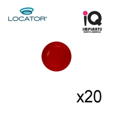 Zest LOCATOR Original Genuine Replacement Caps Ext Range, Red 0.5-1.5 lbs 20Pk