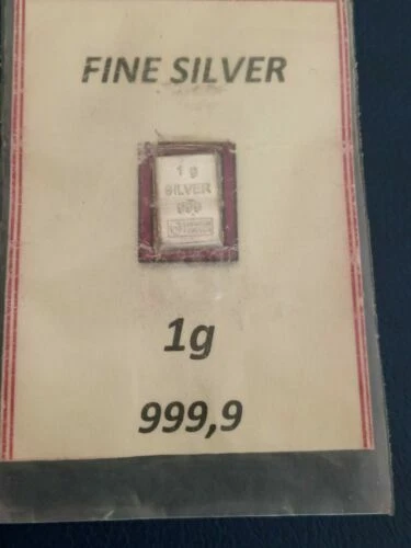 Barres d'argent 1 g