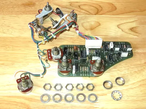 Gibson 1980 Nickel Moog RD Active Electronic Control Pots Harness