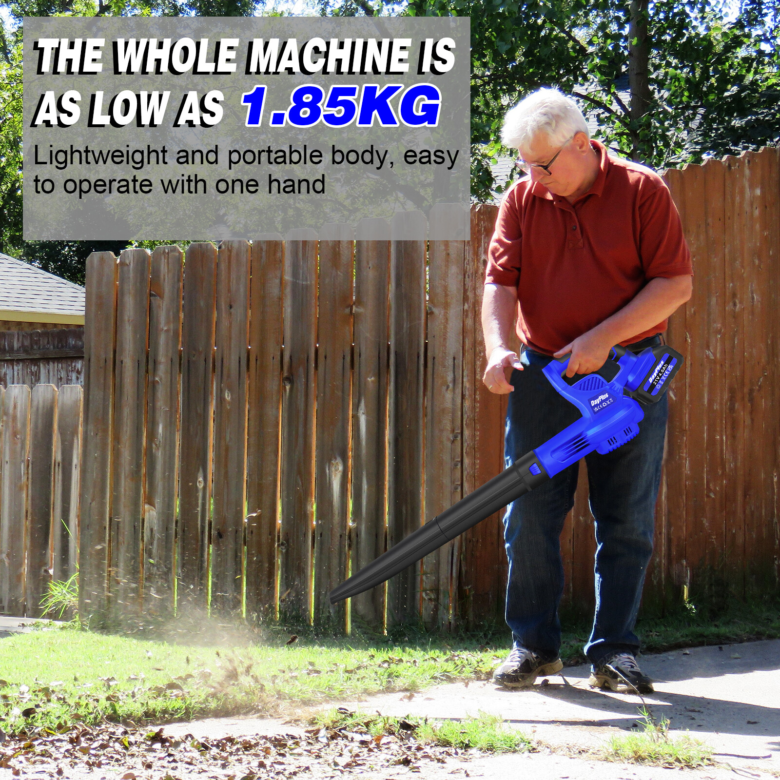 5000W Garden Gear Electric Cordless Leaf Blower Vacuum Shredder Mulcher