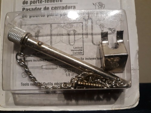 Gatehouse Steel Patio Door Chain Lock Pin U11070 #0265649 - Picture 3 of 4