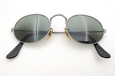 Vintage B L Ray Ban Bausch  Lomb G15 Gray Antique Collection Oval W1283