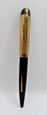 Eversharp Vintage Skyline Gray  Gold Cap Fountain Pen--extra-fine point-working