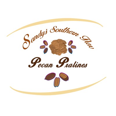 Sandy's Southern Flav Pecan Pralines [BULK] And 4-GREETING CARDS Collection  