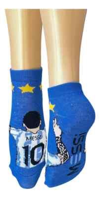 LIONEL MESSI Short Socks -Cotton Adults Unisex Single Size 35-44 