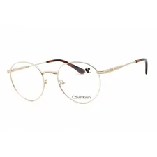 Calvin Klein Unisex Eyeglasses Gold Metal Round Shape Full Rim Frame CK22117 717