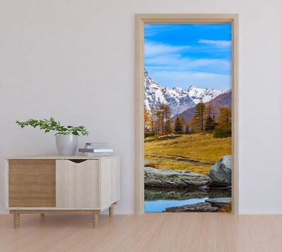3D Schneeberg C479 Türbild Wandbild Wandtattoo Türaufkleber Marco Carmassi Ann