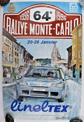 Affiche Originale 67ème Rallye De Monte-Carlo 1994 – Sport Auto, Collection, Décoration 40x60 Cm