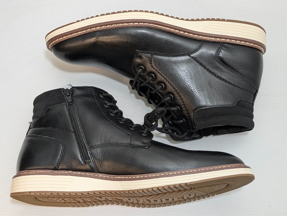 Steve Madden Men’s P-Jelen Black Boots Steve Madden Men main image 2