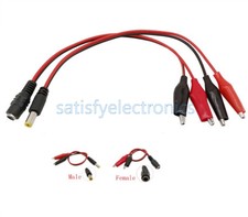 DC Power 5.5x2.1mm Male Female Plug Pigtail Cable Tinned For Laptop Adapter NEW