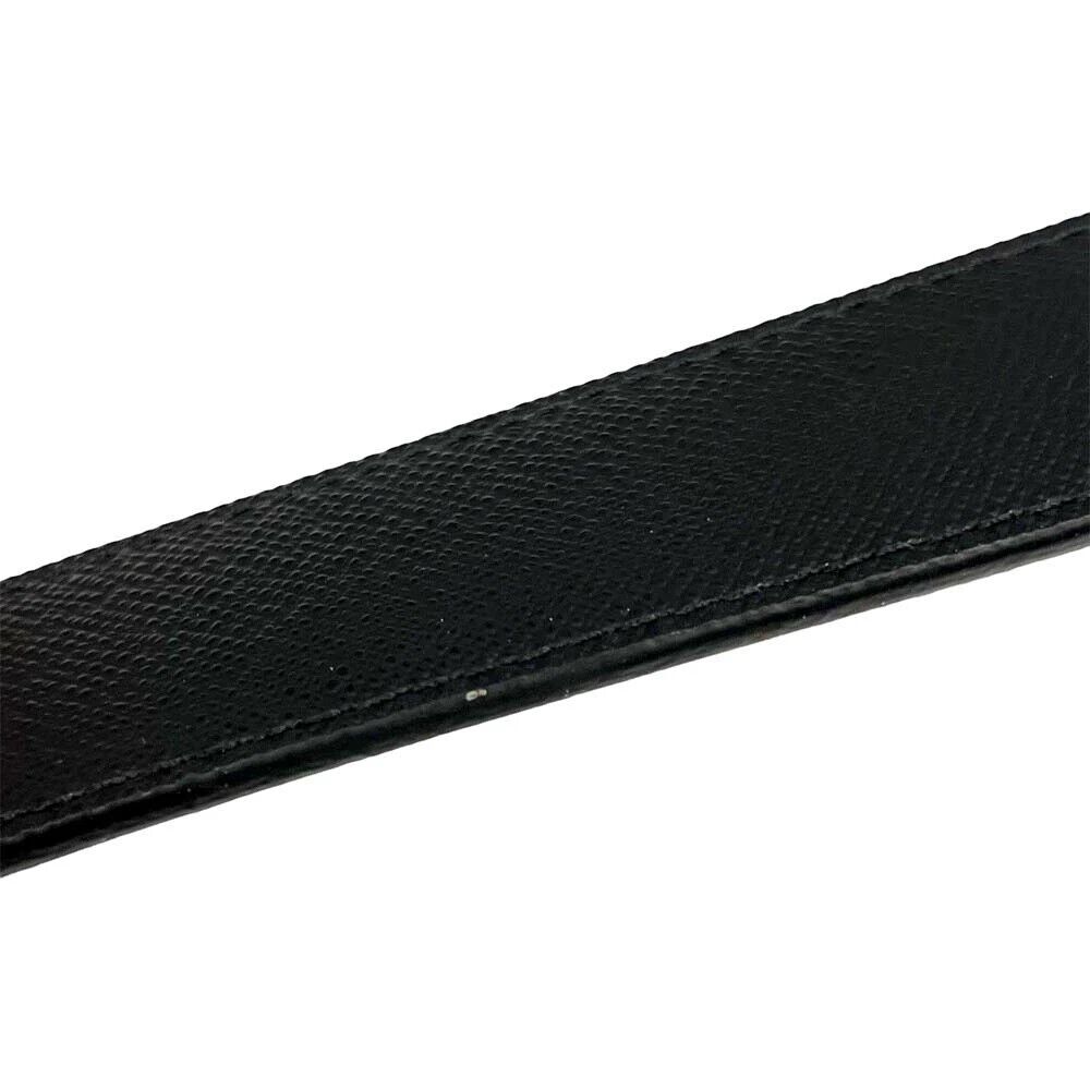 LOUIS VUITTON Belt Brown Black Reversible Santur LV Initials LOUIS VUITTON Belt Brown Black Reversible Santur LV Initials