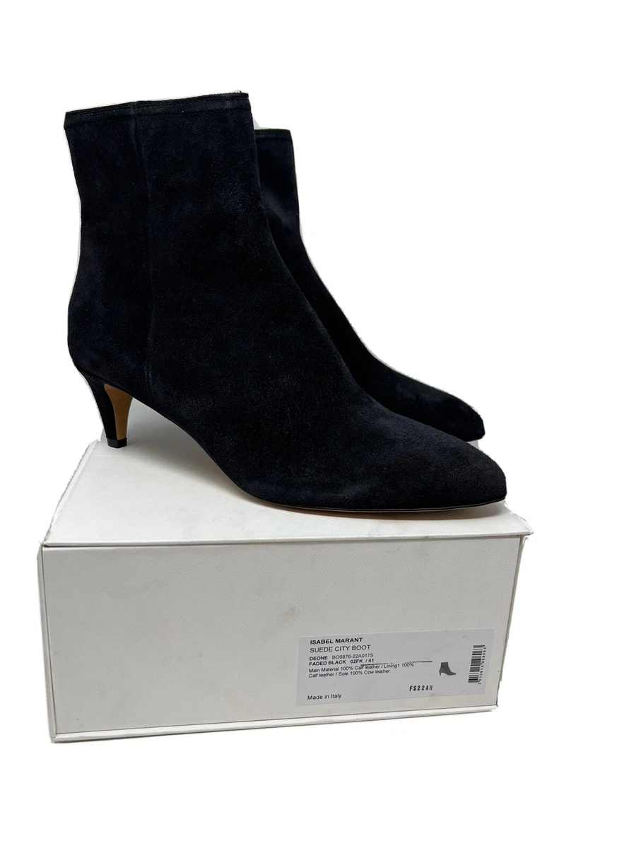 Isabel marant black ankle boots cheap