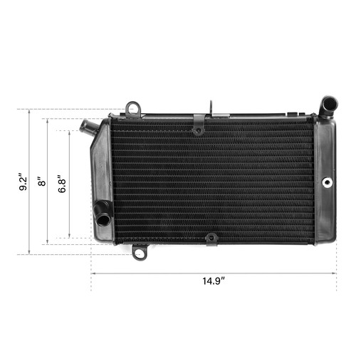 Radiator Cooling Cooler Fit For Honda Silverwing FSC600 2002-2013 FSC400 02-04 - Picture 4 of 14