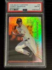 1996 Select Certified Mirror Red Garret Anderson PSA NM-MT 8 (pop:1, higher:2)