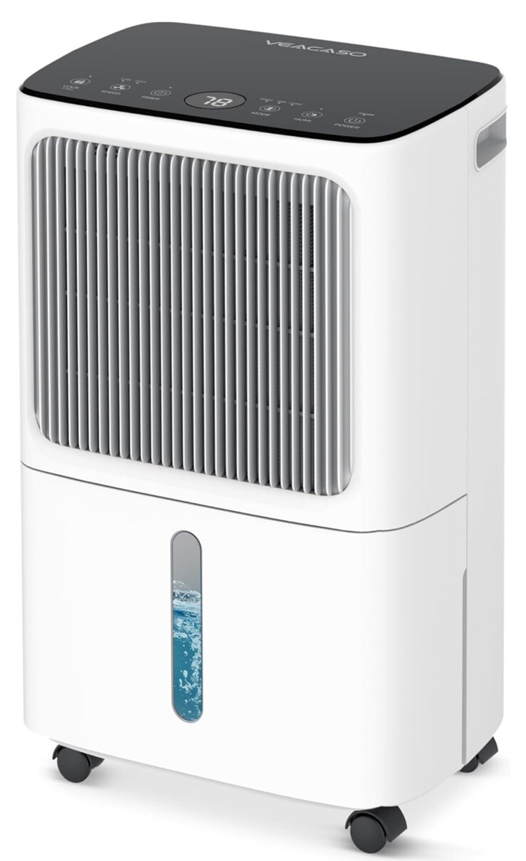 Veagaso VG380 34-Pint Dehumidifier with Drain Hose for Basements up to 2,500 Sq Ft-image