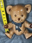 Ceramic Sitting Teddy Bear 10” Baby Boy/Girl Nursery Decor