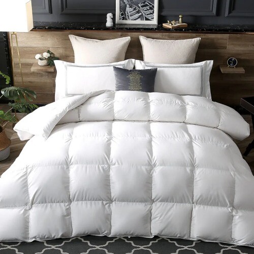 Bread Goose Down Quilt Luxury Duvet Soft Goose Down Duvet Quilt Comforter Duvet - Picture 1 of 20