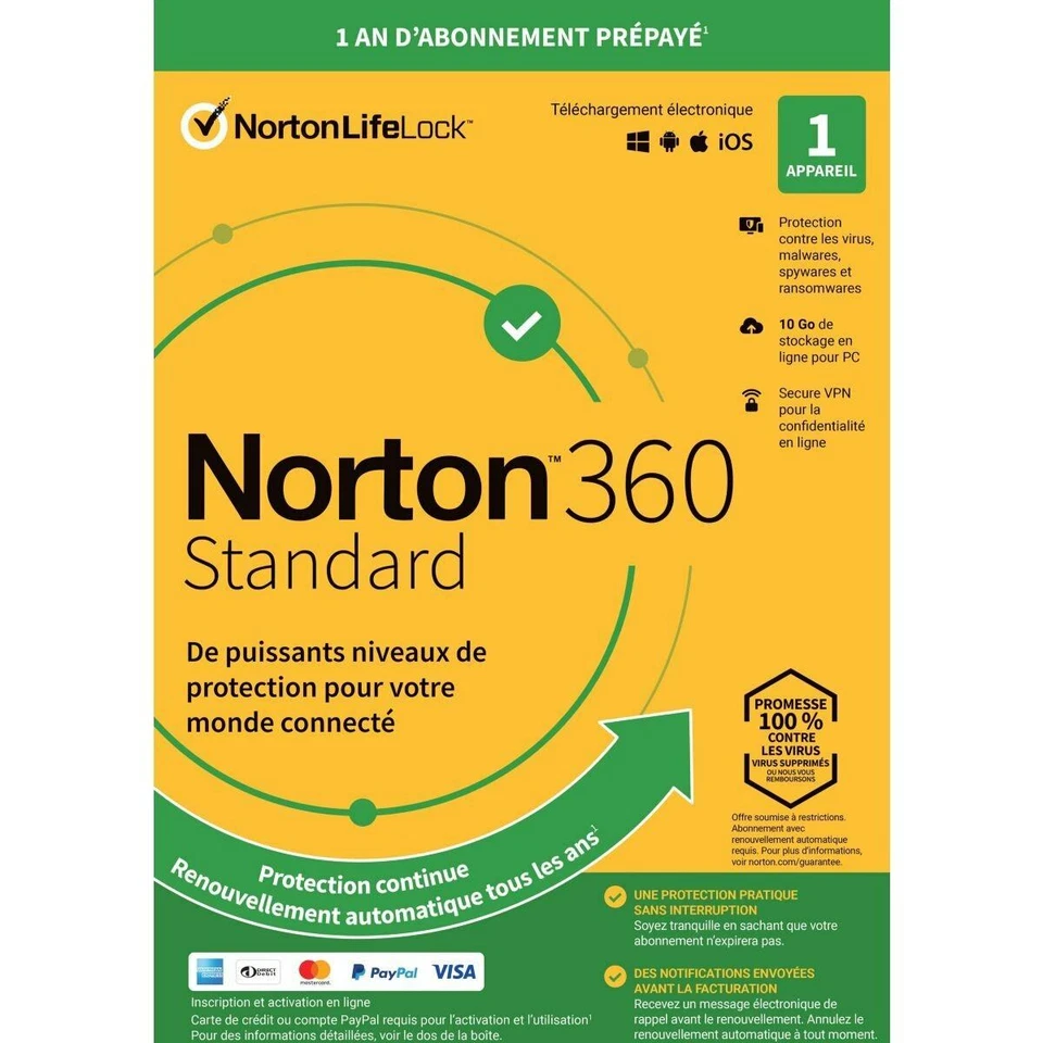 Norton 360 Standard Protection for PC or MAC 1 user / 1 year - Image 2 of 3