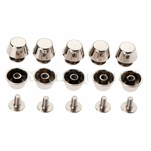 10pcs Leathercraft Screw Luggage Punk Nail Bottom Studs Rivets Bag DIY 4 Colour - Picture 11 of 12