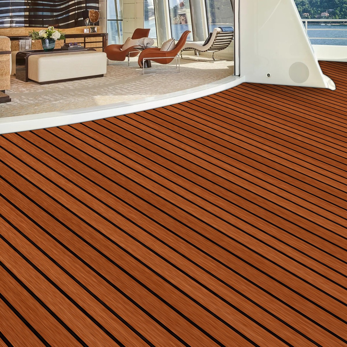 EVA Foam Teak Sheet Marine Flooring Yacht Boat Decking Pad For Fish Non-Slip EBa