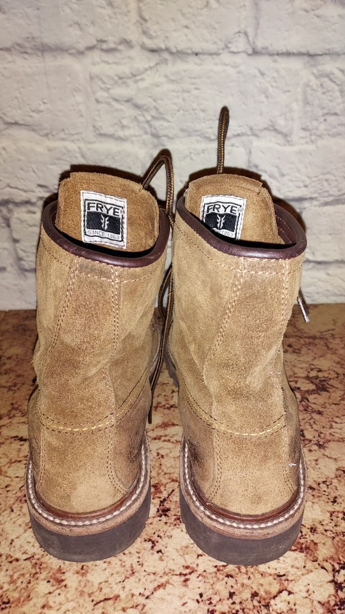 Frye Men's Dakota Mid Lace Nubuck Suede Boots in Fatigue Frye Men's Dakota Mid Lace Nubuck Suede Boots in Fatigue