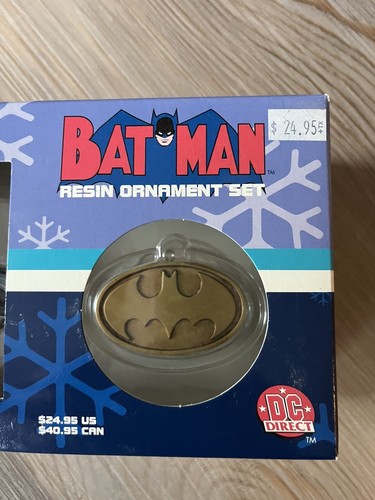 2001 Batman resin ORNAMENTS BOXED SET DC DIRECT NEW in box - Picture 3 of 7