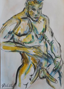 Peinture Erotique Gay Nu Masculin Ebay