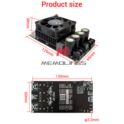 ZK-3002 Digital Amplifier Board High Power TPA3255 Stereo Dual
