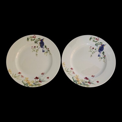 Paula Deen Spring Medley Cottage Core 8'' Salad Dessert Plates Set Of 2 NO Chips