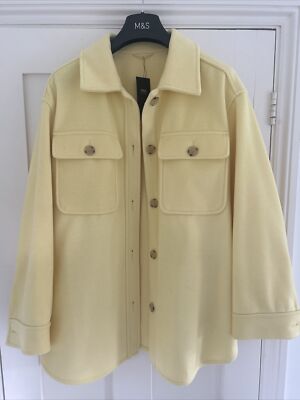 Marks & Spencer Pale Yellow Shacket Size 18