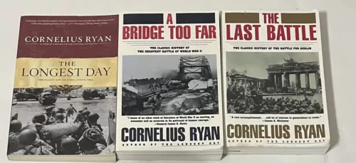 Longest Day The Last Battle A Bridge Too Far by Cornelius Ryan (3 Paperback)