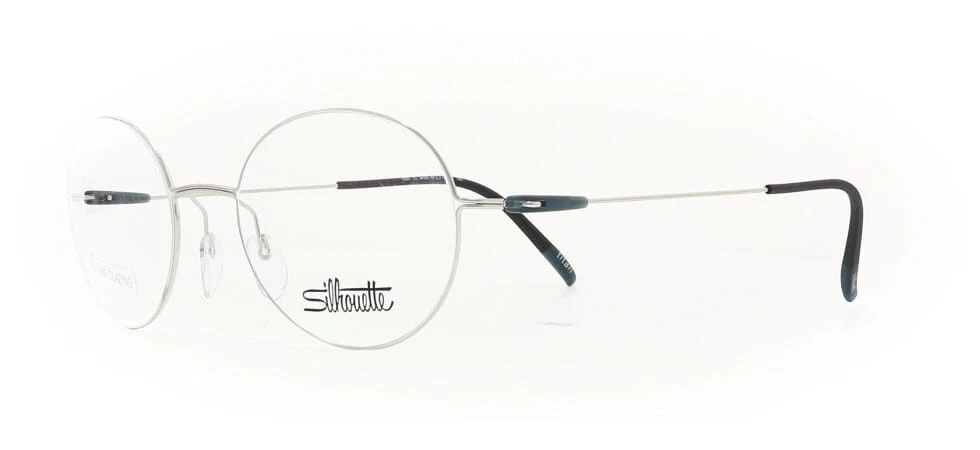 SILHOUETTE 5509 75 7100 Dynamics Colorwave Silver Eyeglasses 5509 757100 47mm