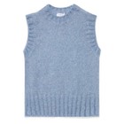 NEW - Official Sunspel Womens Mohair Vest Cornflower
