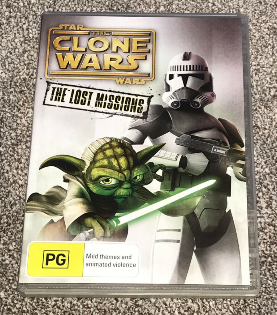 STAR WARS : THE CLONE WARS - THE LOST MISSIONS - 3 DISC DVD BOXSET (FREE UK P&P)