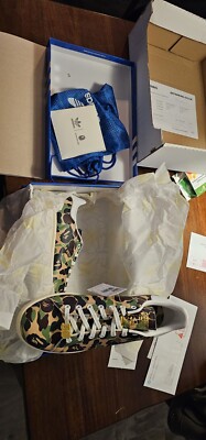 Ig8949 Adidas Stan Smith Bape 30th Anniversary Size 11 1/2 Us Deadstock