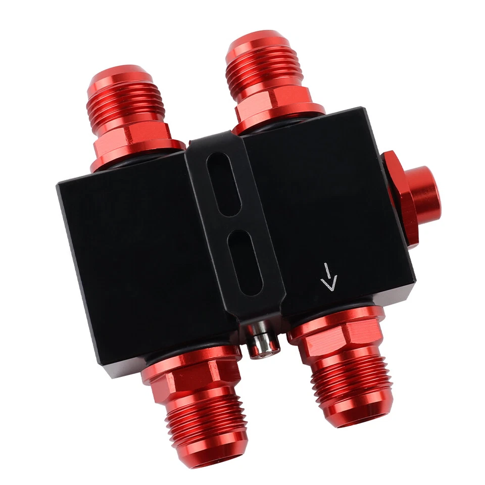 Adaptador de placa sanduíche filtro de óleo billet com termostato de óleo em linha encaixe AN10 - Imagem 4 de 4