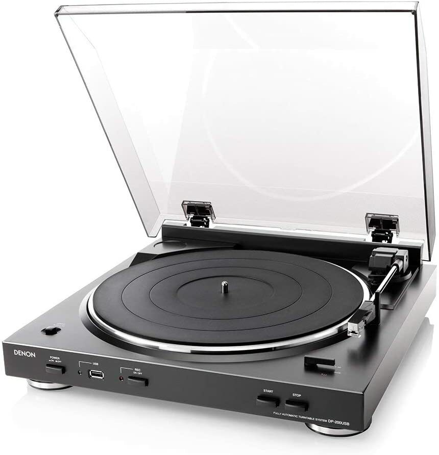 DENON analog record player USB recording function full auto DP  