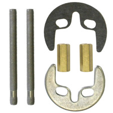 kit Fissaggio Universale 2 fori per Miscelatore Rubinetto Lavabo, Bidet, Cucina