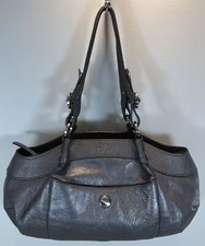 Hogan Silver Satchel Hobo Handbag Shoulder Pu...