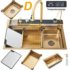 Kitchen Sink Stainless Steel Sink Recessed Multifunctional Kitchen Sink Set