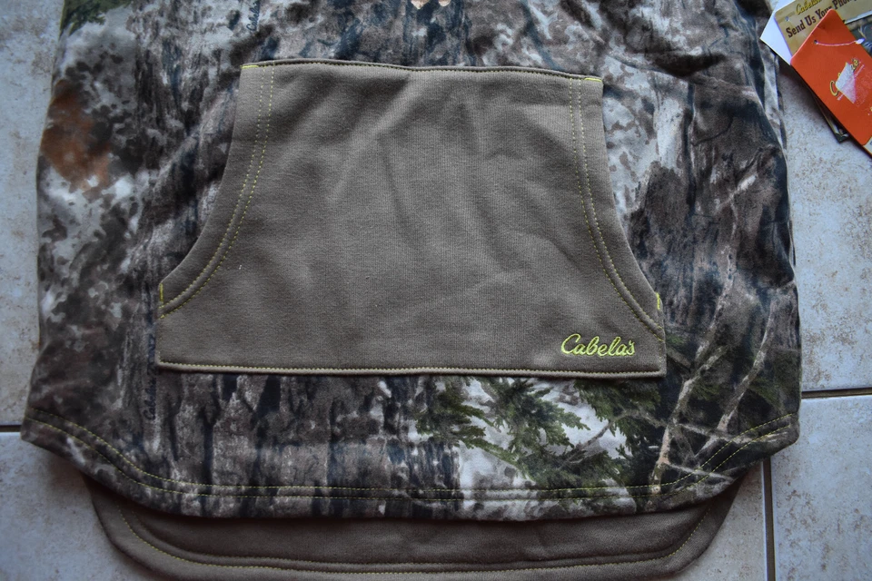 New Youth Extra Large Cabelas Zonz Woodland Camo Hunting Hooded Vest XL Free Shp - Image 3 of 4