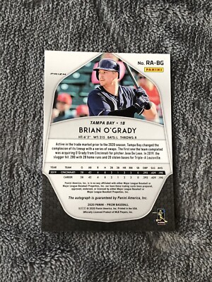 2020 Panini Prizm Brian O'Grady RC Silver Auto Rays | eBay